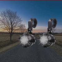 Coppia faretti led universali 