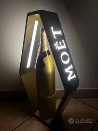 Espositore luminoso MOET & CANDON champagne