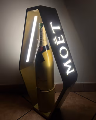 Espositore luminoso MOET & CANDON champagne