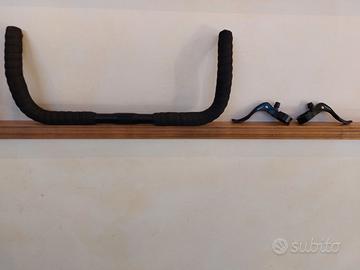 MANUBRIO BULLHORN NASTRO TAPPI + LEVE RADIUS NUOVI