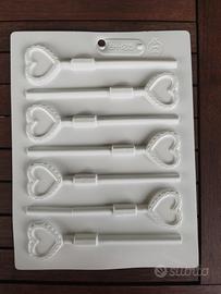 stampo per lollipop forma cuore