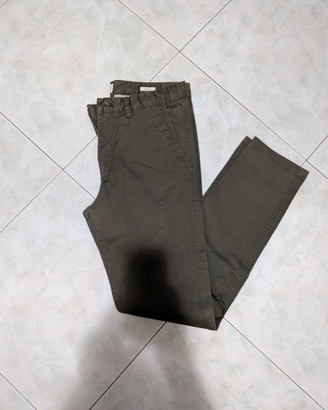 Pantaloni verde oliva uomo