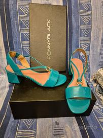 Sandali vernice turchese PennyBlack