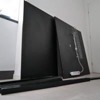 3 scrivanie nere 110x67cm