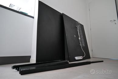 3 scrivanie nere 110x67cm