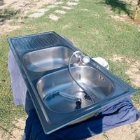 lavandino per cucina inox due vasche