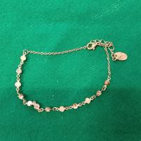 Bracciale argentato con pietrine brillanti