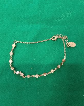 Bracciale argentato con pietrine brillanti