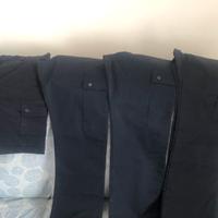 Pantaloni cotone blu tasconi