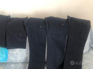 Pantaloni cotone blu tasconi