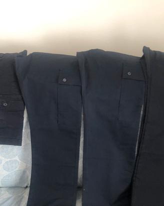 Pantaloni cotone blu tasconi