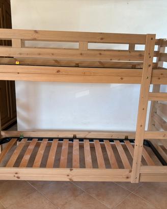 Letto a castello in legno Alpin
