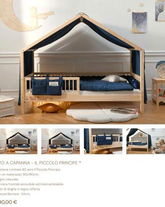 KIT COMPLETO Letto a Capanna - Piccolo Principe
