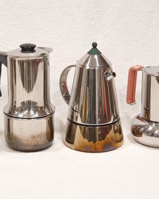 Caffettiera Moka set da collezione 5 pezzi Vintage