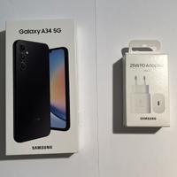 Samsung Galaxy A34 5G 128GB Nero + caricatore 25W