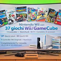 Nintendo Wii Originale + 37 Giochi Inclusi Console