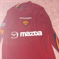 maglia worn shirt Roma Totti no Juve Inter Milan 