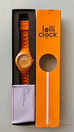 Orologio Lolli Clock Blum arancione unisex NUOVO