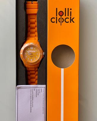 Orologio Lolli Clock Blum arancione unisex NUOVO