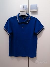 Polo Emporio Armani EA7 bluette bambino 10 anni