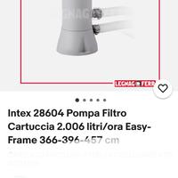 Pompa piscina intex