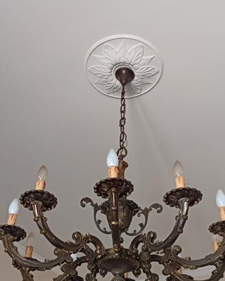 Lampadario dieci braccia vintage 