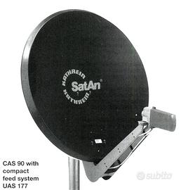 Parabola KATHREIN con 2 LNB a 4 us./4pol. + staffa