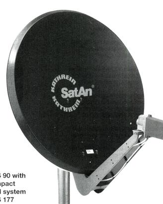 Parabola KATHREIN con 2 LNB a 4 us./4pol. + staffa