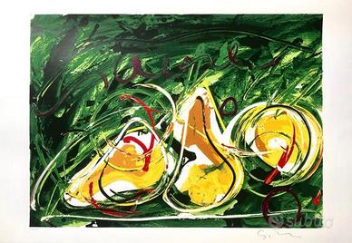 Natura morta Apple Serigrafia di Mario Schifano