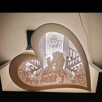 Lampada “ la bella e la bestia”