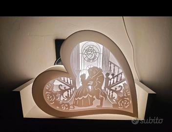 Lampada “ la bella e la bestia”