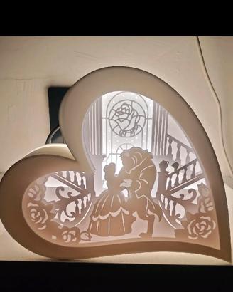 Lampada “ la bella e la bestia”