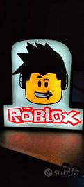 🎮 Lampada LED Roblox Style – Luce Notte Gaming