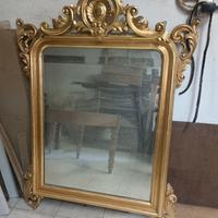 specchio foglia oro 