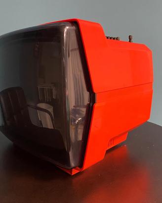 Televisore vintage Brionvega Algol Rosso