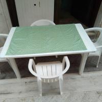 Tavoli & sedie bianche (plastica)/RESINA