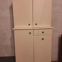 Mobile a colonna bianco a due moduli