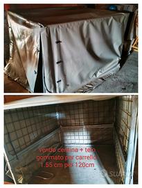 centina per carrello con telo gommato