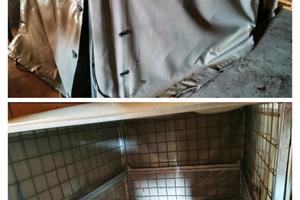 centina per carrello con telo gommato