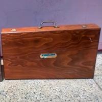 valigia legno per artisti 