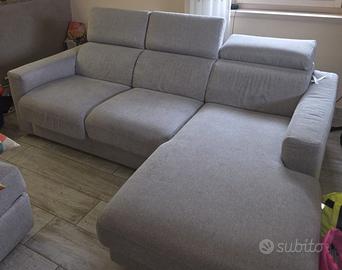 Divano letto + pouf contenitore