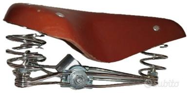 Sella vintage/ stile brooks/ con borsetto
