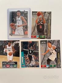 Lotto 5 Card Nba S.Antonio Wembanyama Topps Chrome