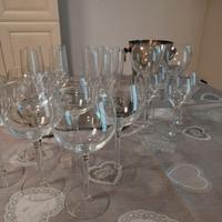 Set bicchieri vari 21 pezzi