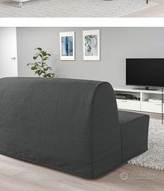 Divano letto a 2 posti, Vansbro grigio scuro