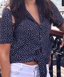 Camicia blu - MANGO donna