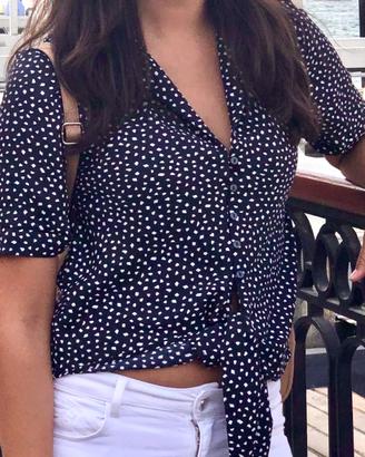 Camicia blu - MANGO donna