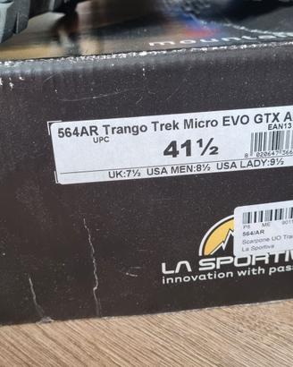 scarpone trek gtx La Sportiva 41.5