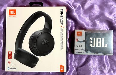 Cuffie JBL Tune 520BT + Cassa JBL Go 3 NUOVE