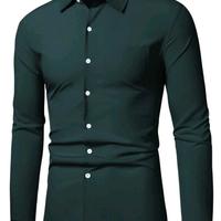 Camicia uomo verde scuro 